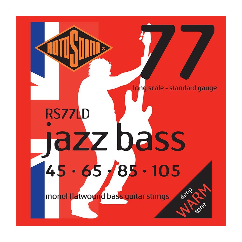 Rotosound RS77LD Jazz Bass Strings Flatwound Standard 45-105