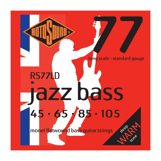 Rotosound RS77LD Jazz Bass Strings Flatwound Standard 45-105