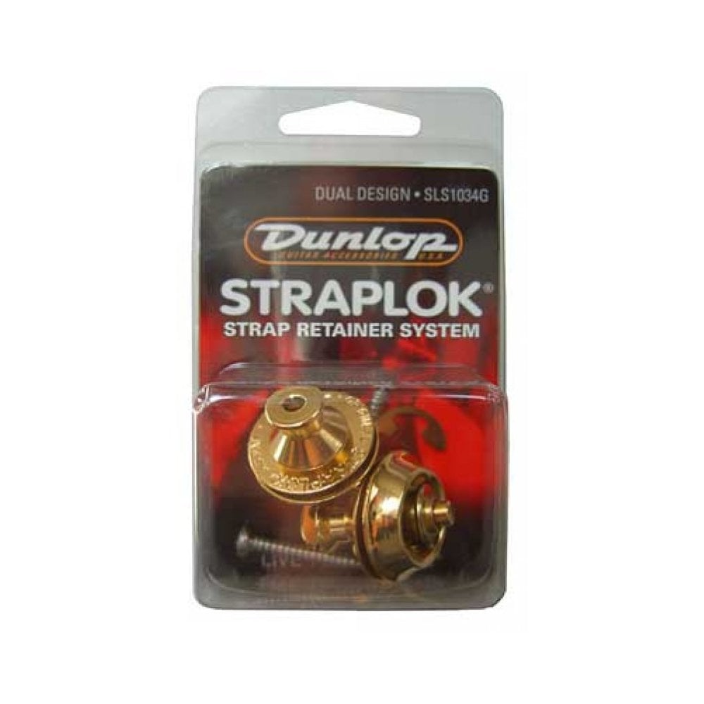 Jim Dunlop Dual Strap Locks Gold