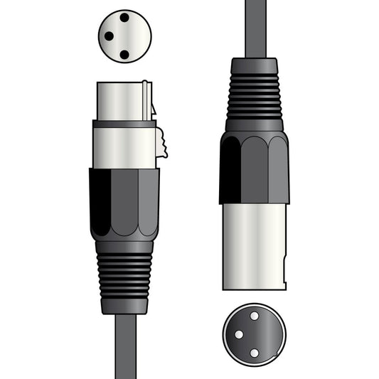 Chord XLR - XLR Microphone Cable 6m
