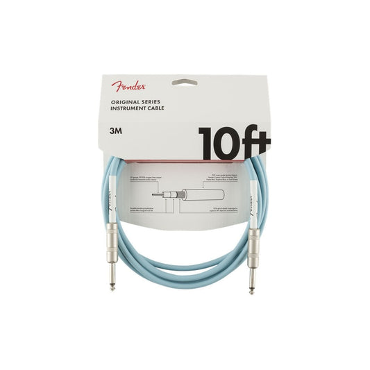 Fender Original Series Instrument Cable, 10', Daphne Blue