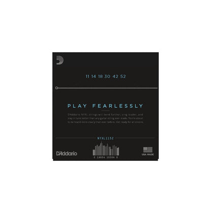 D'Addario NYXL1152 Nickel Wound, Medium Top / Heavy Bottom, 11-52