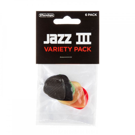 Dunlop Jazz III Pick Variety 6 Pack