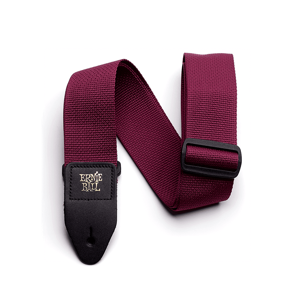 Ernie Ball 4047 Polypro Guitar Strap, Burgundy