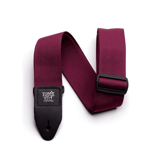 Ernie Ball 4047 Polypro Guitar Strap, Burgundy