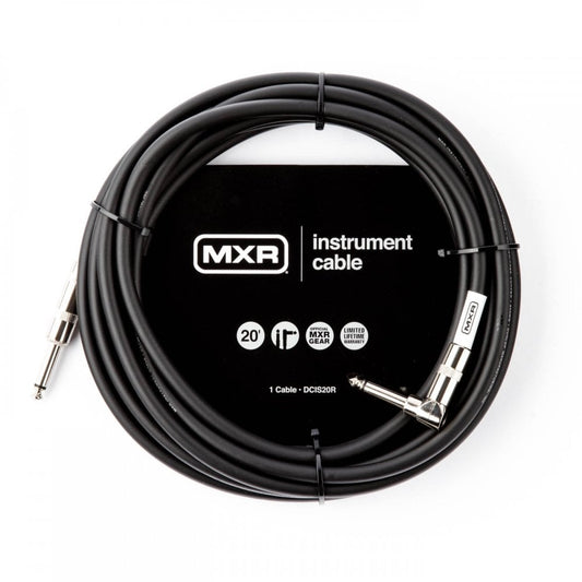 MXR Standard Instrument Cable 20ft Straight Jack - Angled Jack