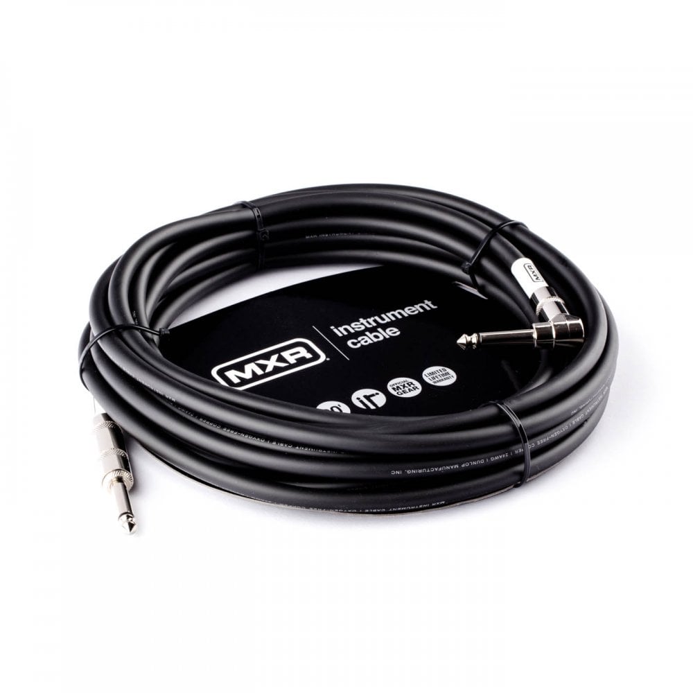 MXR Standard Instrument Cable 20ft Straight Jack - Angled Jack
