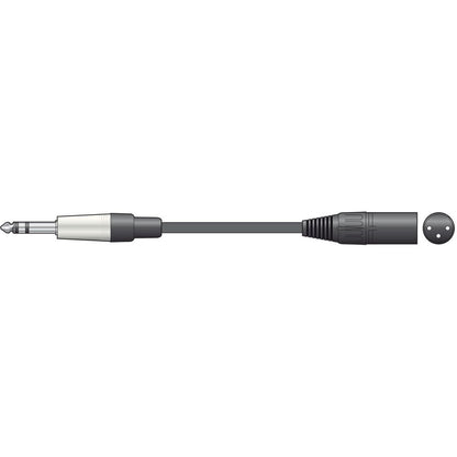 Chord 6.3mm TRS JACK to XLR Male 3m Cable