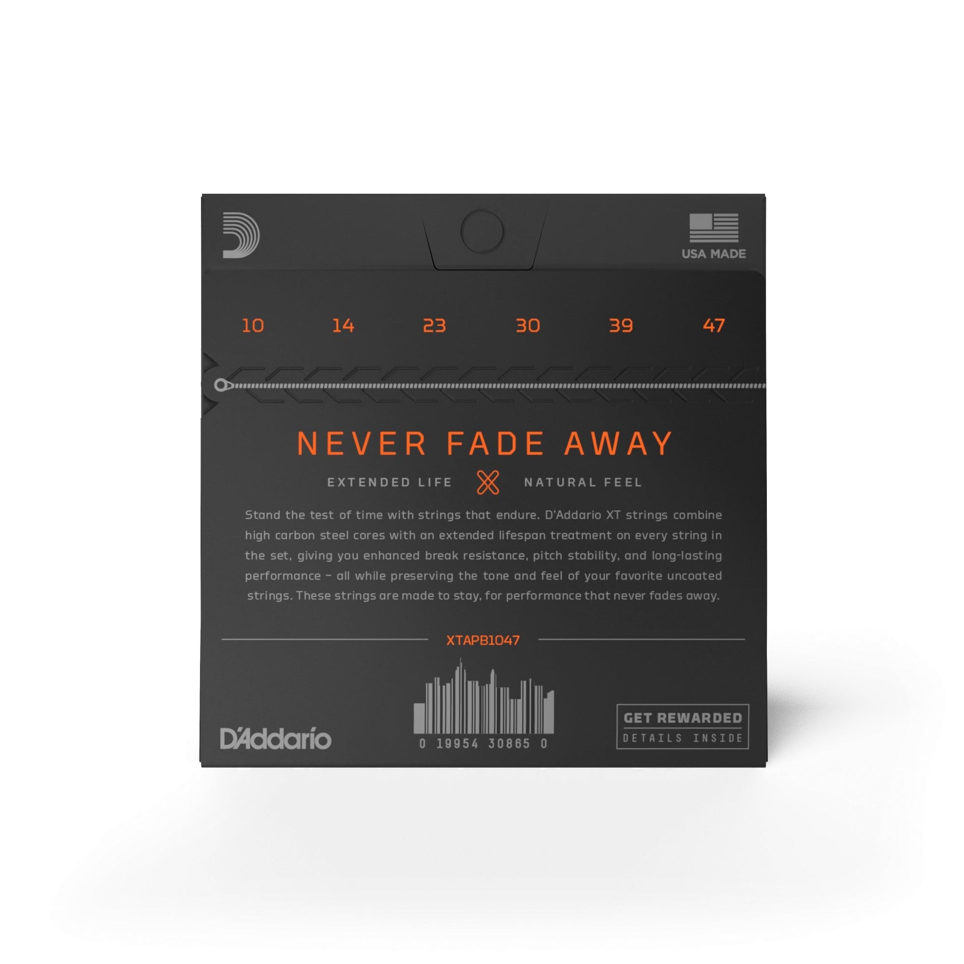 D'addario XTAPB1047, XT Acoustic Phosphor Bronze, Extra Light, 10-47