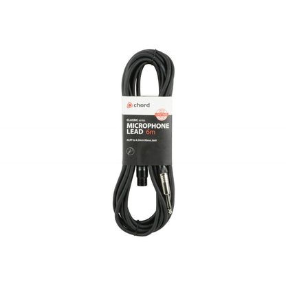 Chord Classic Microphone Leads XLR Female - 6.3mm Mono Jack Plug