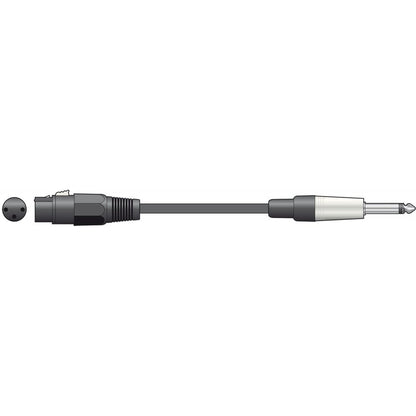 Chord Classic Microphone Leads XLR Female - 6.3mm Mono Jack Plug
