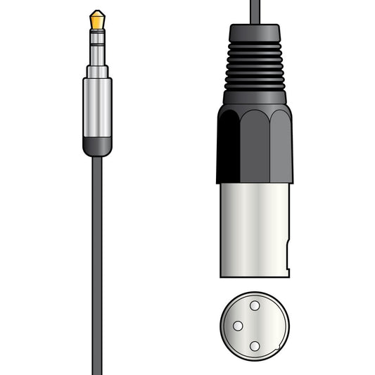 Chord Classic Audio Lead 3.5mm Stereo Jack Plug - XLR Male
