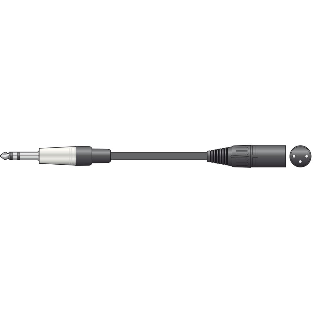Classic Audio Leads 6.3mm TRS Jack Plug - XLR Male