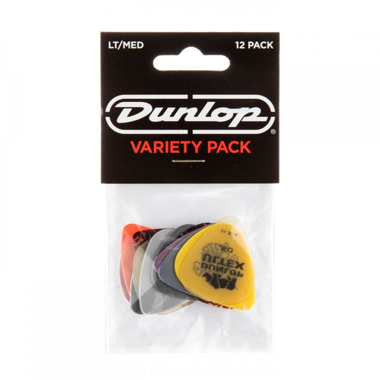 Dunlop PVP101 Guitar Pick Variety Pack Light/Medium, 12 Pack