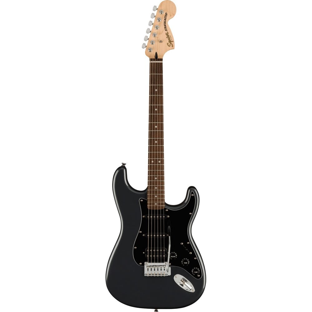 Squier Affinity Series Stratocaster HSS Pack, Laurel Fingerboard, Charcoal Frost Metallic