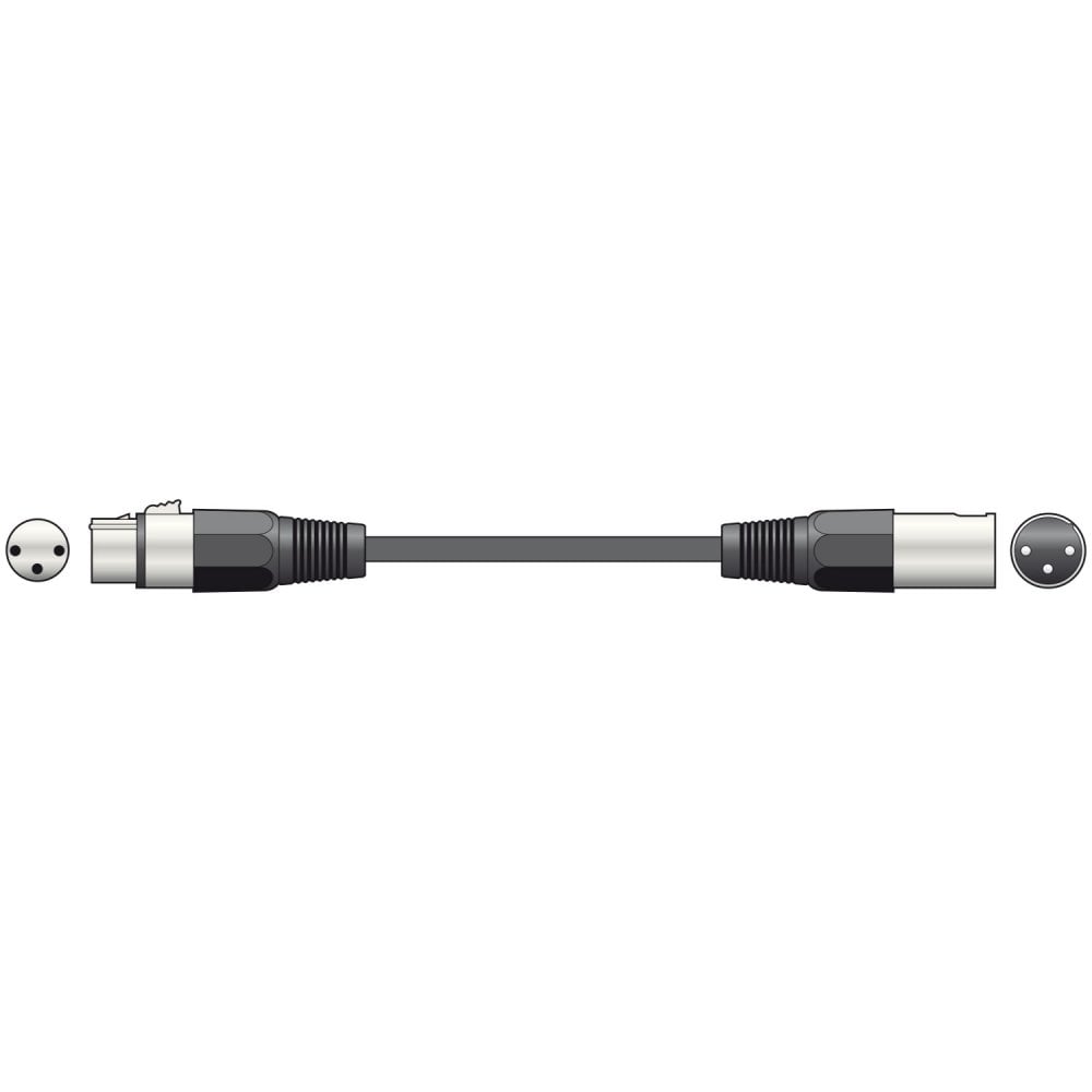 Chord Essential 3m Microphone Leads XLR Female - XLR Male