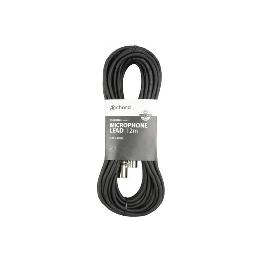 Chord Essential XLR-XLR Balanced Microphone Cable 12m