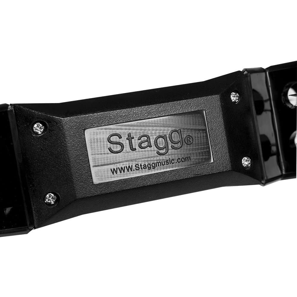 Stagg TAB-2BK Tambourine 16 Jingle, Black