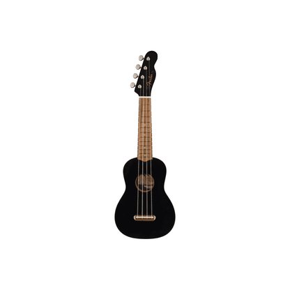 Fender Venice Soprano Ukulele, Walnut Fingerboard, Black