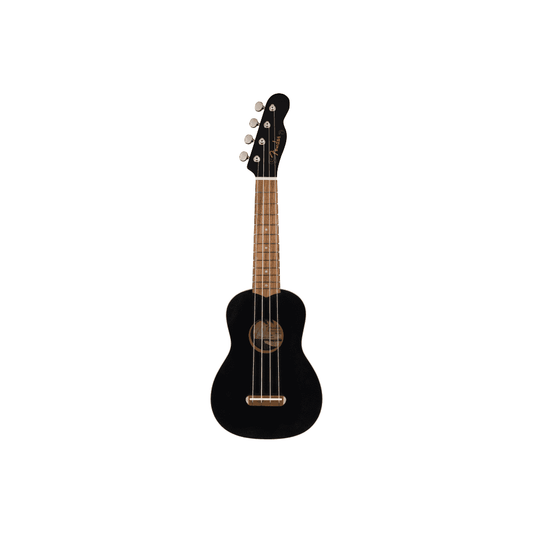 Fender Venice Soprano Ukulele, Walnut Fingerboard, Black