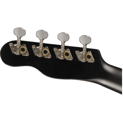 Fender Venice Soprano Ukulele, Walnut Fingerboard, Black