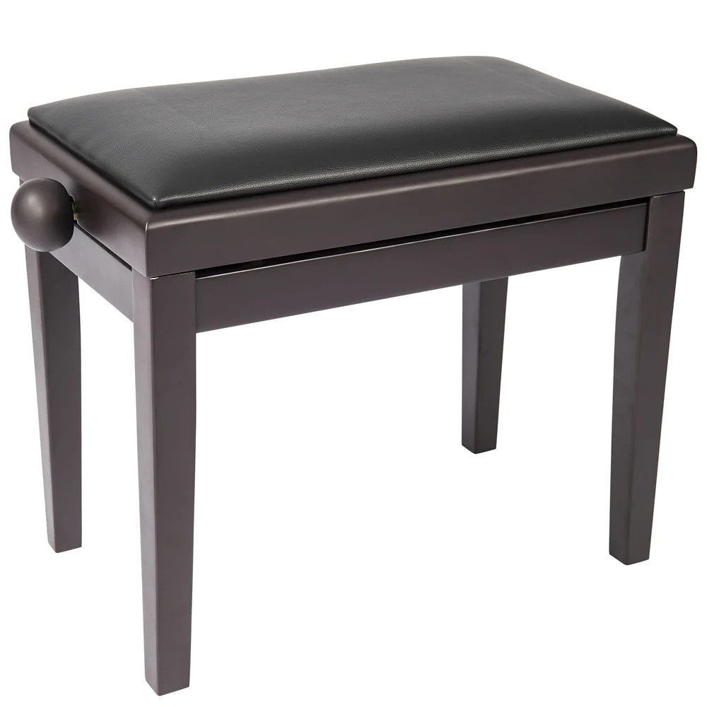 Kinsman KPB03BRN Adjustable Piano Bench, Satin Rosewood