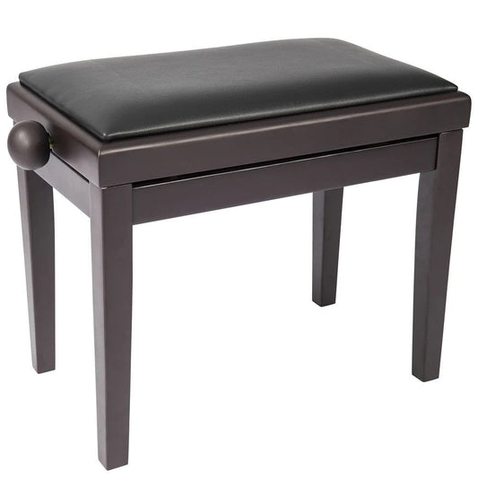 Kinsman KPB03BRN Adjustable Piano Bench, Satin Rosewood