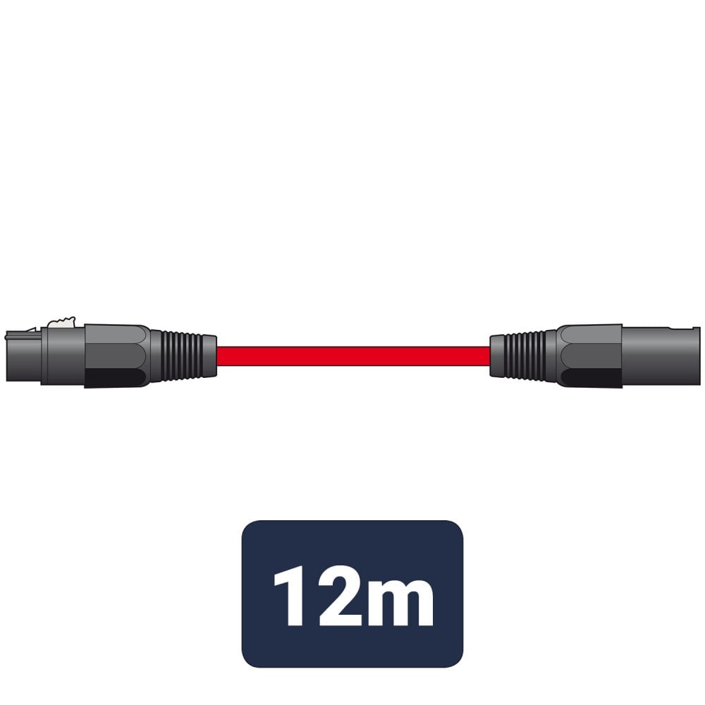 Chord Classic Microphone Lead XLR Female - XLR Male 12m