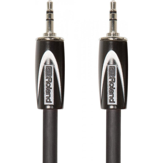 Roland, 1/8-inch TRS to 1/8-inch Stereo Cable, Black Series Interconnect Cable