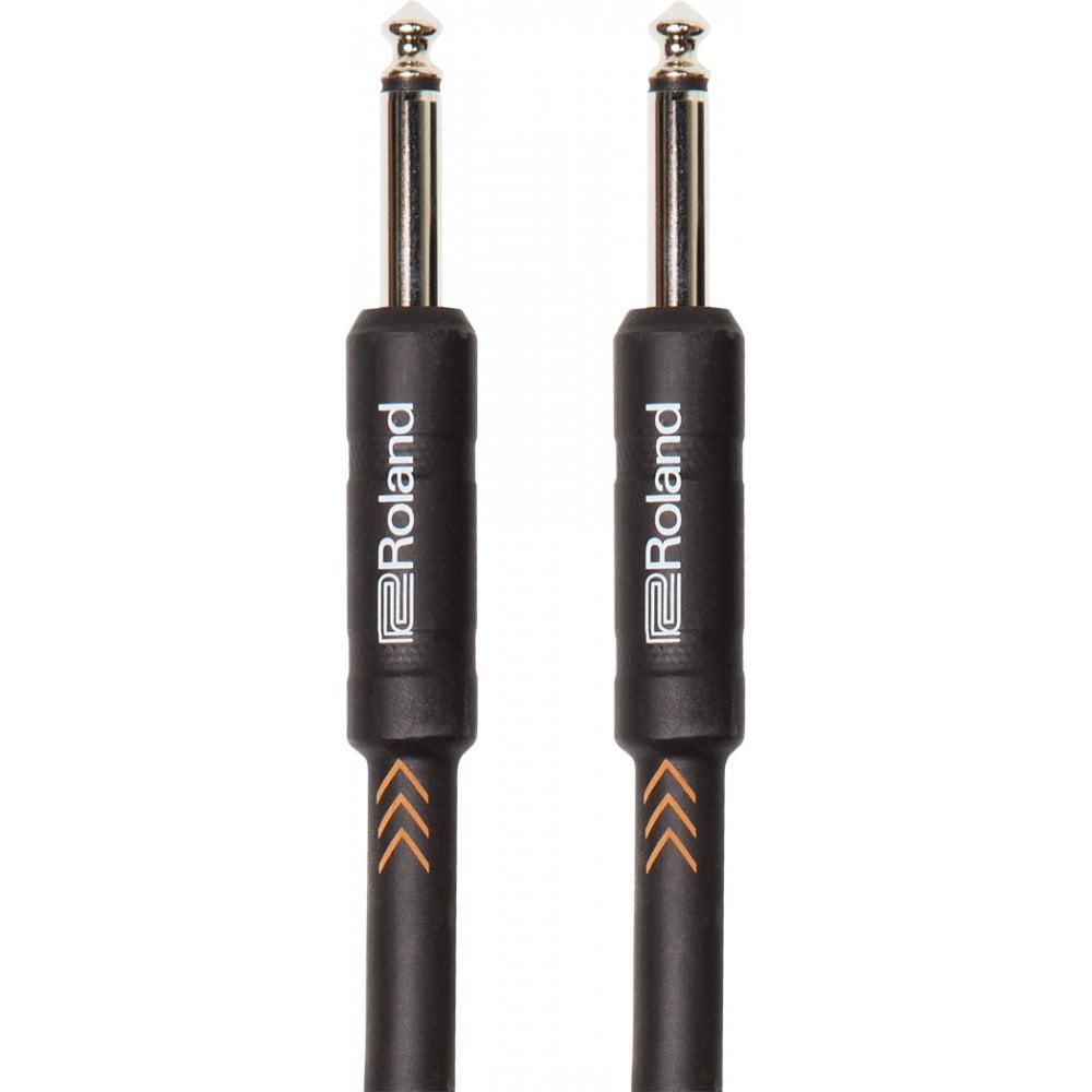 Roland, Straight 1/4-inch, 10 ft./3 m Length, Black Series Instrument Cable