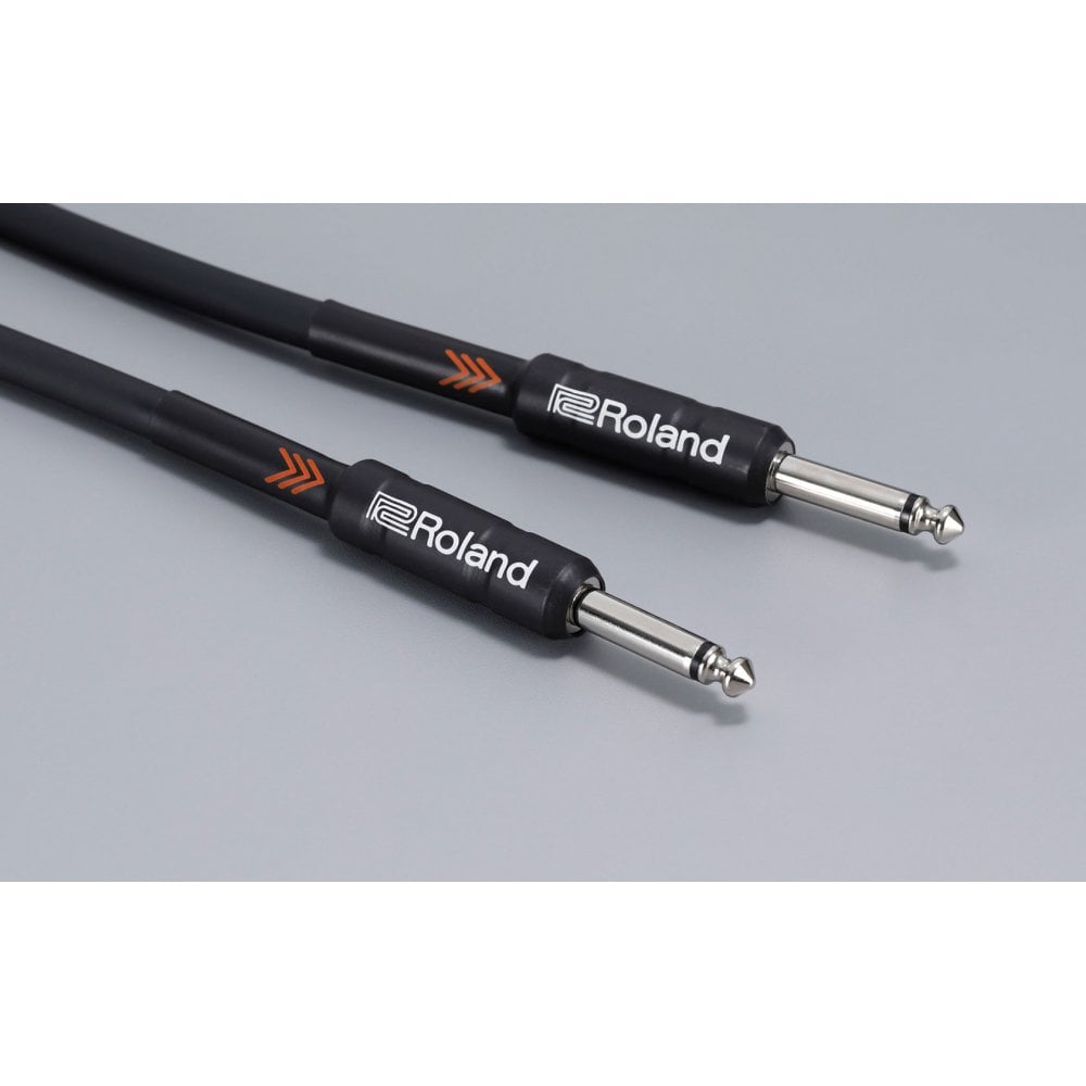 Roland, Straight 1/4-inch, 10 ft./3 m Length, Black Series Instrument Cable