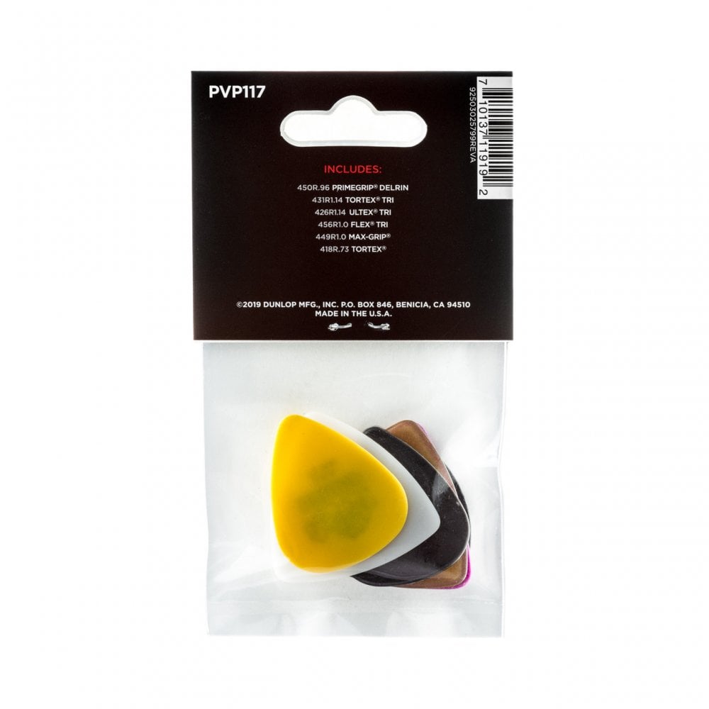 Dunlop PVP117 Bass Pick Variety 6 Pack