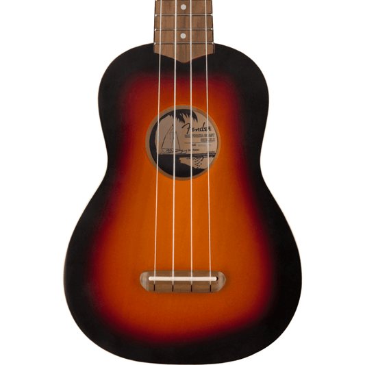 Fender Venice Soprano Ukulele, 2-Tone Sunburst