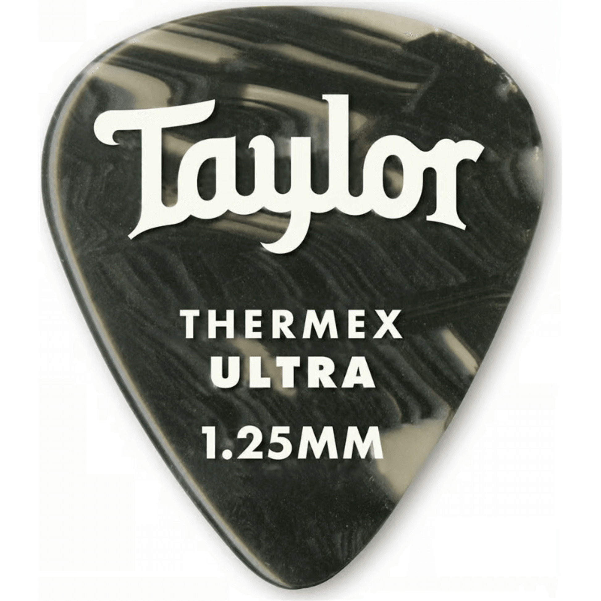 Taylor Thermex Ultra 351 Picks, Black Onyx, 1.25mm, 6 Pack