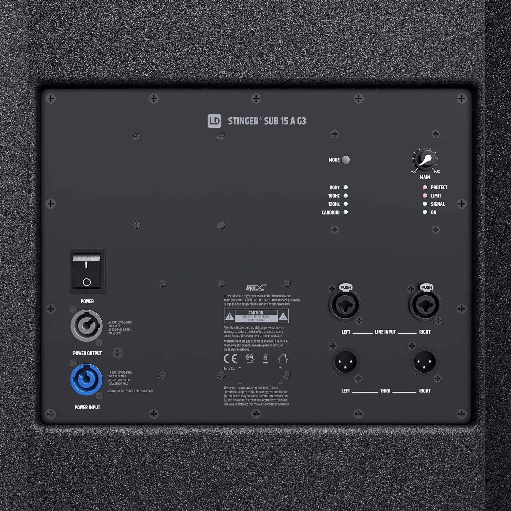 LD Systems Stinger Sub 15 A G3 Active 15" Bass-Reflex PA subwoofer