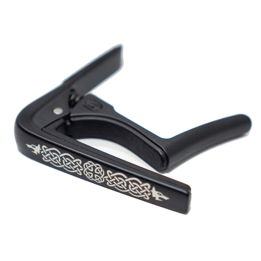 Dunlop Trigger Fly Capo, Celtic Knot Special Edition Black