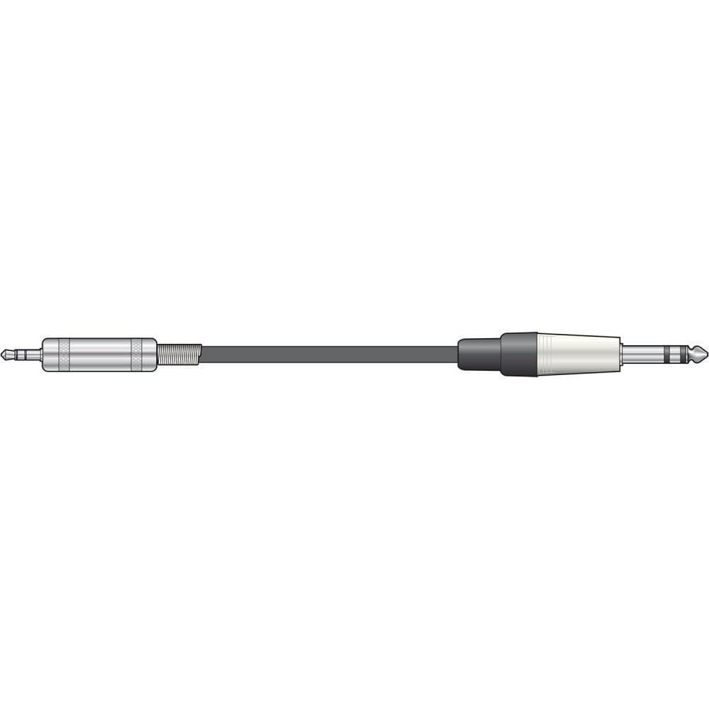Chord Classic Audio Leads 6.3mm TRS Jack Plug - 3.5mm TRS Jack Plug