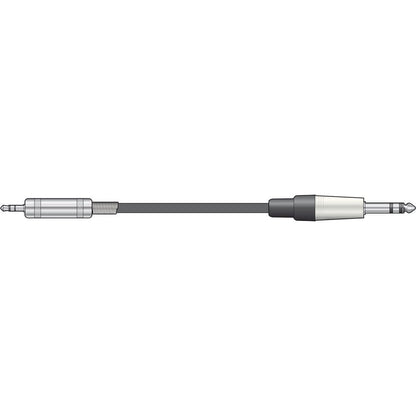 Chord Classic Audio Leads 6.3mm TRS Jack Plug - 3.5mm TRS Jack Plug