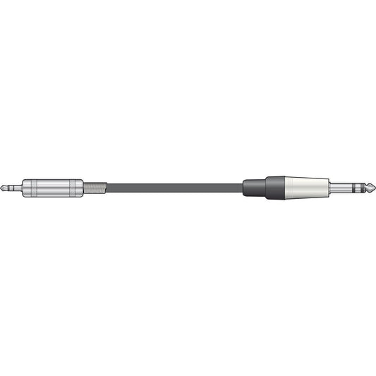 Chord Classic Audio Leads 6.3mm TRS Jack Plug - 3.5mm TRS Jack Plug