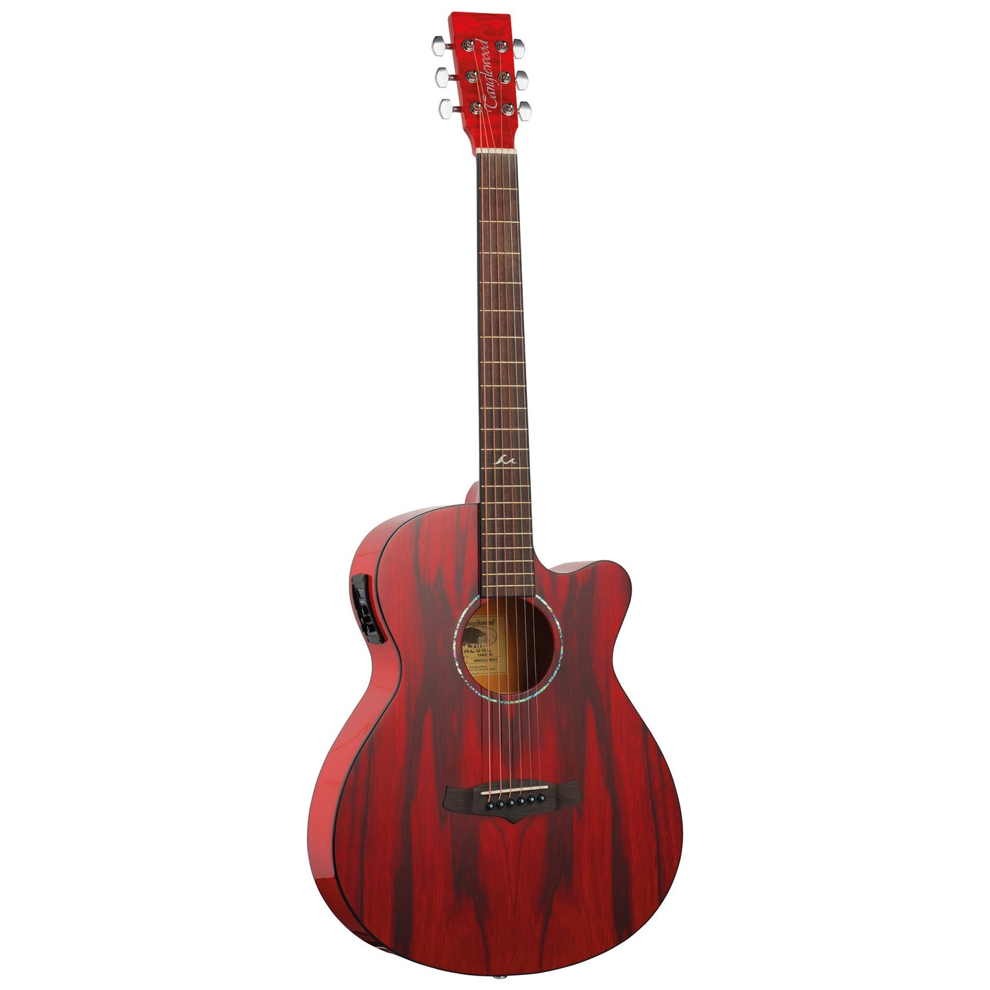 Tanglewood Azure TA4CERD Electro-Acoustic Guitar. Shimmer Red Gloss