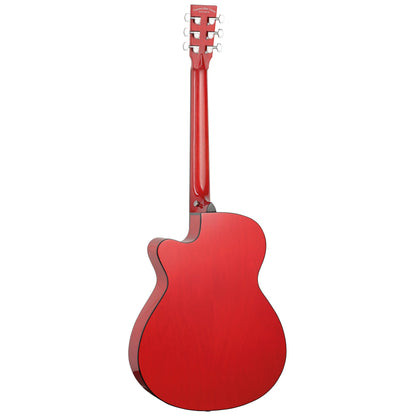 Tanglewood Azure TA4CERD Electro-Acoustic Guitar. Shimmer Red Gloss