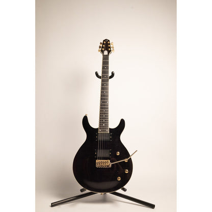 Moon Double Cut Flame Top, Trans Ebony