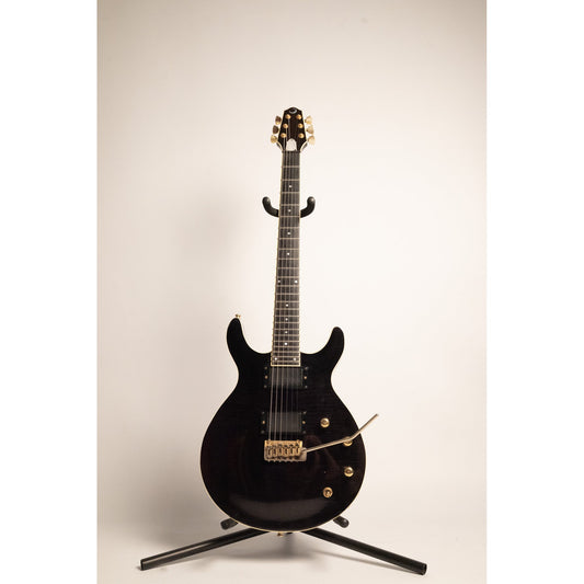 Moon Double Cut Flame Top, Trans Ebony