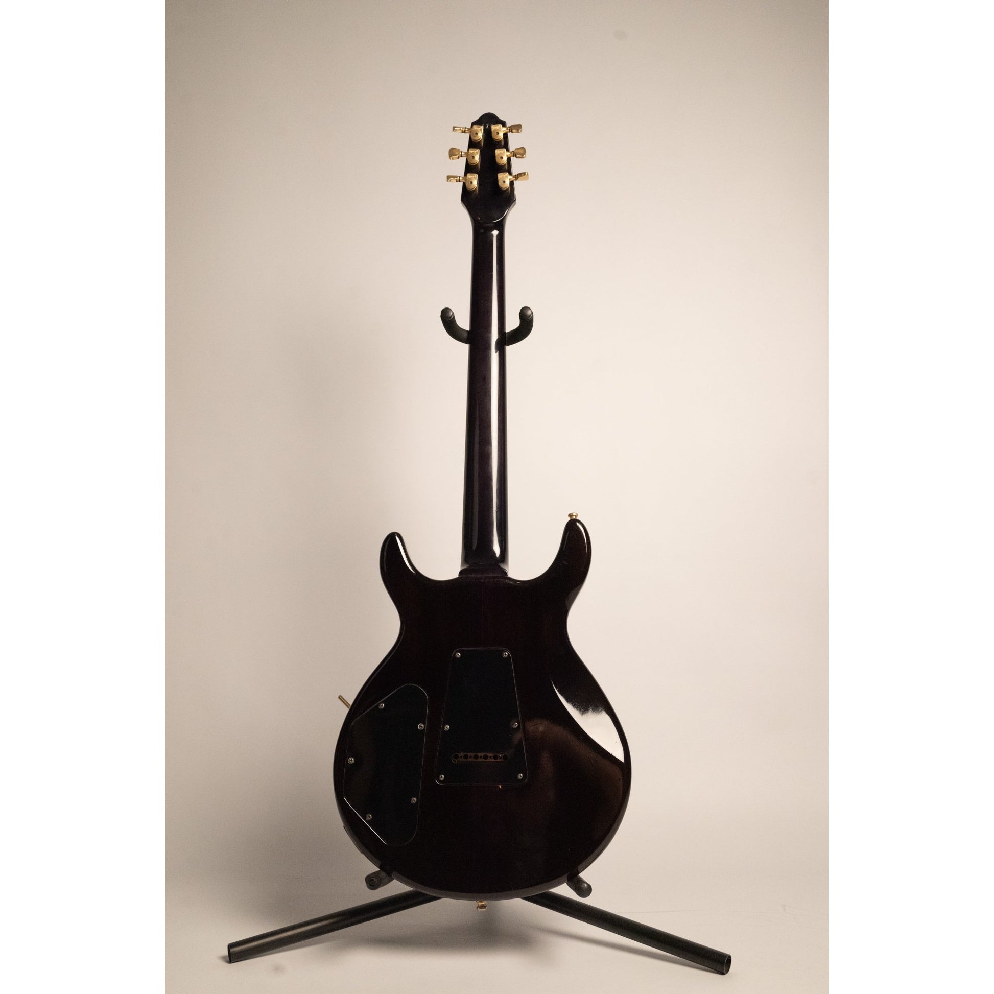 Moon Double Cut Flame Top, Trans Ebony