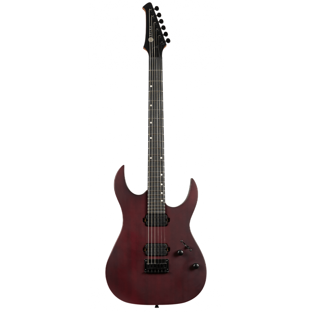 Spira S-400 MWR Electric Guitar, Satin Wine Red