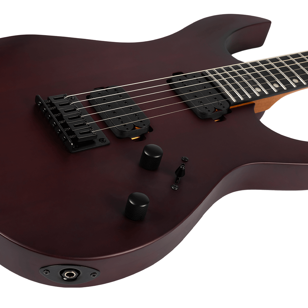 Spira S-400 MWR Electric Guitar, Satin Wine Red