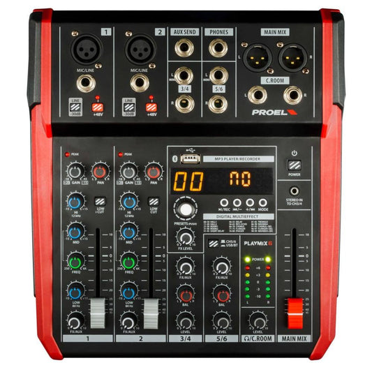 Proel PLAYMIX6 6-channel Compact Mixer