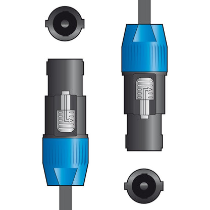 QTX Essential Speaker Leads Speaker Plug - Speaker Plug 6.0m
