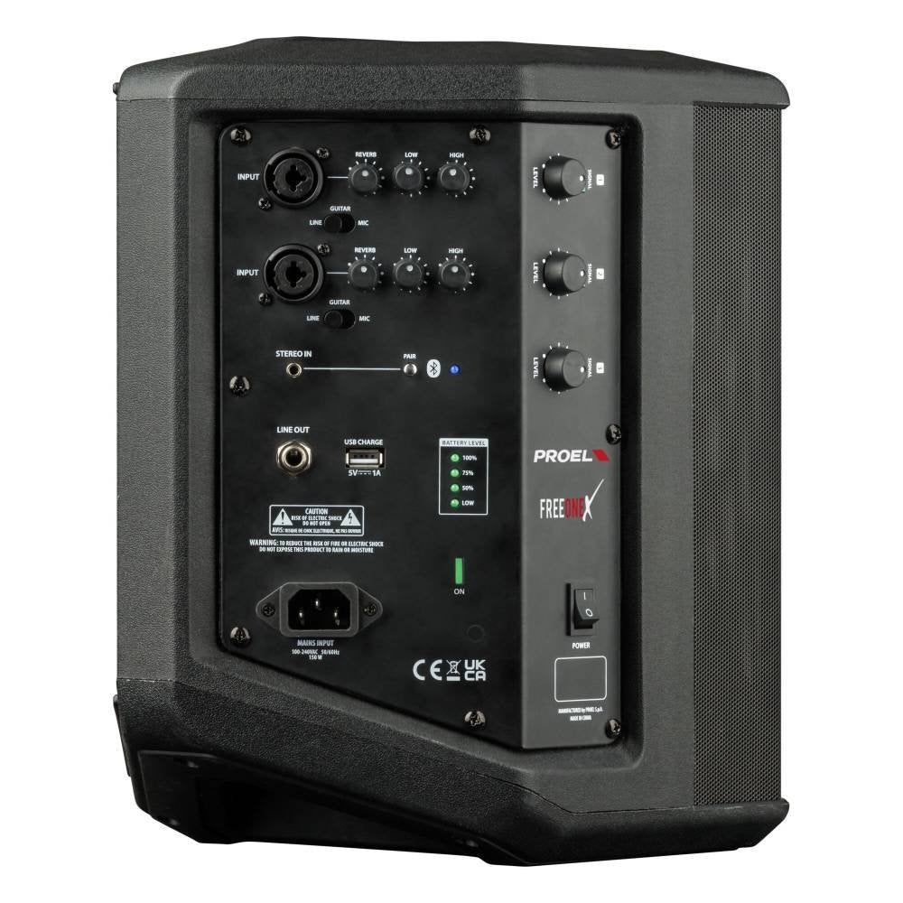 Proel FREEONEX All-In-One Battery Powered Personal PA, Black