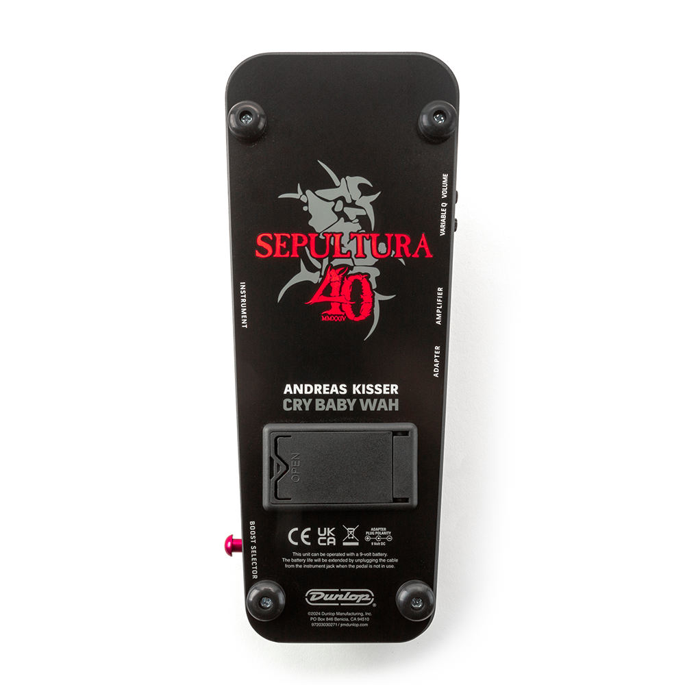 Jim Dunlop Sepultura 40th Anniversary Cry Baby Wah Effects Pedal